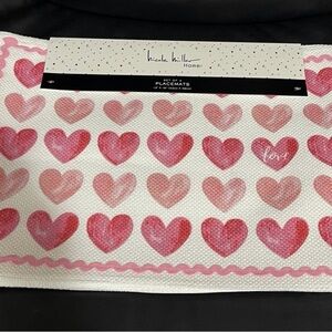 Valentines Nicole Miller Hearts Placemats, Set of 4